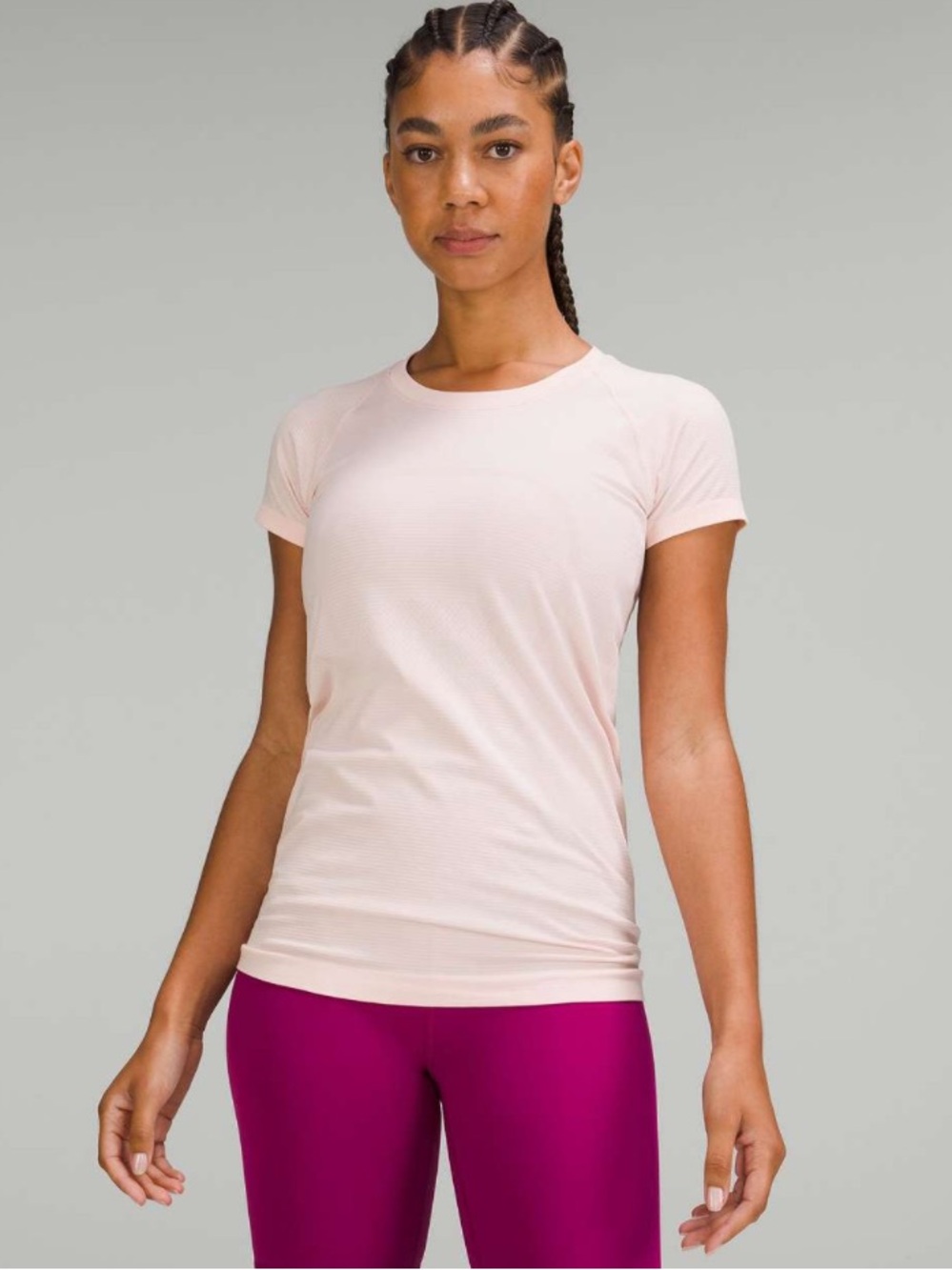 Lululemon Swiftly Tech Short Sleeve Shirt 2.0 Strawberry Milkshake Sz 10